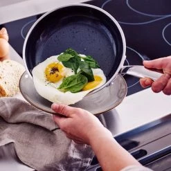 GreenPan Premiere 3-Ply Stainless Steel Non-Stick 20cm & 28cm Frying Pan Set -POTS & PANS Sales 2022 CC005002001 Greenpan Premiere 3 Ply Non Stick Frying Pan Set 2