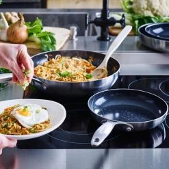 GreenPan Geneva 3-Ply Stainless Steel Non-Stick 18cm Frypan -POTS & PANS Sales 2022 CC005245001 Greenpan Geneva 3 Ply Non Stick 18cm Frypan 5