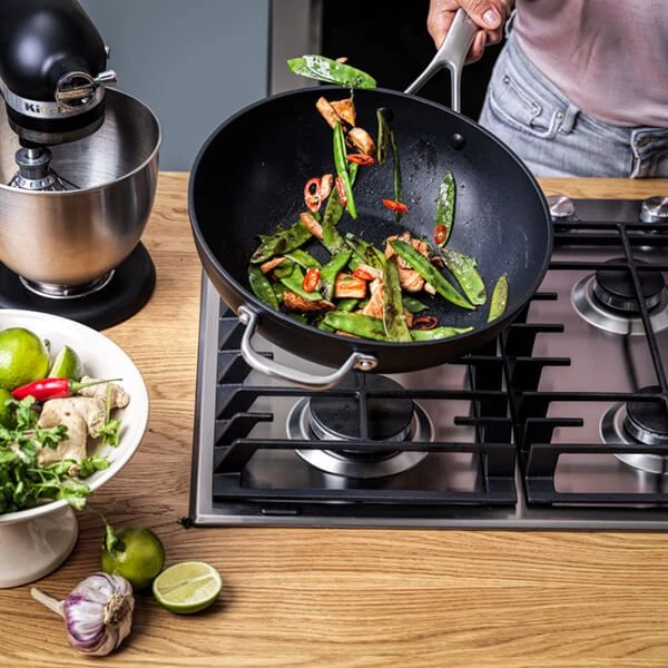 KitchenAid Forged Hardened Ceramic Non-Stick 30cm / 5L Wok 8 KitchenAid Forged Hardened Ceramic Non-Stick 30cm / 5L Wok - Image 6
