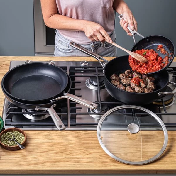 KitchenAid Forged Hardened Ceramic Non-Stick 20cm, 24cm & 28cm Frying Pan Set 8 KitchenAid Forged Hardened Ceramic Non-Stick 20cm, 24cm & 28cm Frying Pan Set - Image 6
