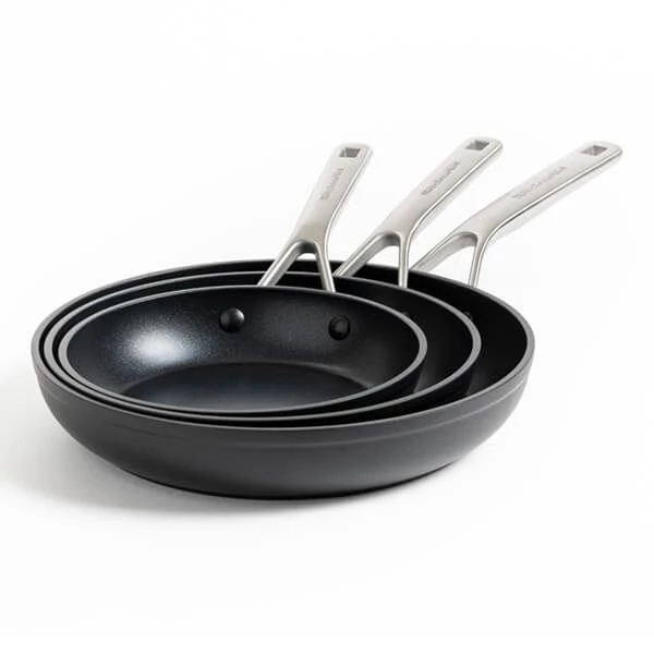 KitchenAid Forged Hardened Ceramic Non-Stick 20cm, 24cm & 28cm Frying Pan Set 3 KitchenAid Forged Hardened Ceramic Non-Stick 20cm, 24cm & 28cm Frying Pan Set