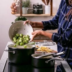 KitchenAid Steel Core Enamel Matte Black 24cm Casserole -POTS & PANS Sales 2022 CC006001001 KitchenAid Steel Core Enamel 24cm Casserole Matte Black 4