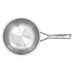 KitchenAid Multi-Ply Stainless Steel 22cm / 3.1L Chef's Pan -POTS & PANS Sales 2022 CC006024001 KitchenAid Multi Ply Stainless Steel 22cm Chefs Pan 2