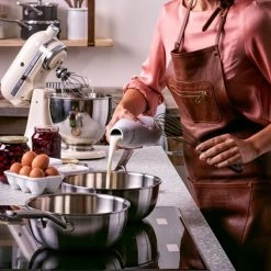 KitchenAid Multi-Ply Stainless Steel 22cm / 3.1L Chef's Pan -POTS & PANS Sales 2022 CC006024001 KitchenAid Multi Ply Stainless Steel 22cm Chefs Pan 3