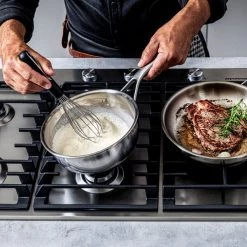 KitchenAid Multi-Ply Stainless Steel 22cm / 3.1L Chef's Pan -POTS & PANS Sales 2022 CC006024001 KitchenAid Multi Ply Stainless Steel 22cm Chefs Pan 5