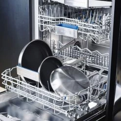 KitchenAid Multi-Ply Stainless Steel Ceramic Non-Stick 24cm & 28cm Frying Pan Set -POTS & PANS Sales 2022 CC006066001 KitchenAid Multi Ply Stainless Steel Non Stick Frying Pan Set 3