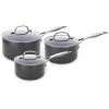 GreenPan Venice Pro Hard Anodised Ceramic Non-Stick 3 Piece Saucepan Set -POTS & PANS Sales 2022 CW000955 001 GreenPanb Venice Pro 3pc Saucepan Set
