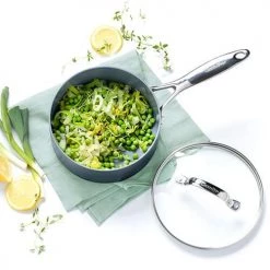 GreenPan Venice Pro Hard Anodised Ceramic Non-Stick 3 Piece Saucepan Set -POTS & PANS Sales 2022 CW000955 001 GreenPanb Venice Pro 3pc Saucepan Set 2