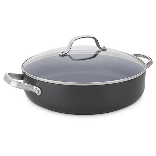 GreenPan Venice Pro Hard Anodised Ceramic Non-Stick 30cm Shallow Casserole With Lid 3 GreenPan Venice Pro Hard Anodised Ceramic Non-Stick 30cm Shallow Casserole With Lid