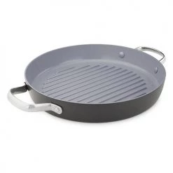 GreenPan Venice Pro Hard Anodised Ceramic Non-Stick 28cm Round Grill Pan