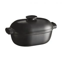 Emile Henry Slate Delight Oval Casserole 4.5L