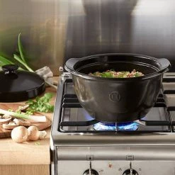 Emile Henry Charcoal One-Pot 2.0L -POTS & PANS Sales 2022 EH795575 Emile Henry One Pot 2 0L Black 2