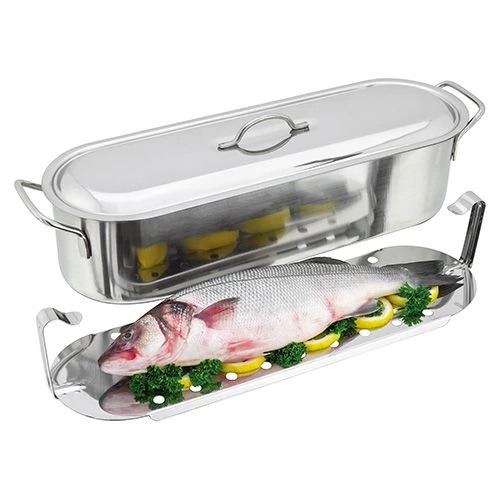 Judge Stainless Steel 45cm Fish Poacher 4 Judge Stainless Steel 45cm Fish Poacher - Image 2