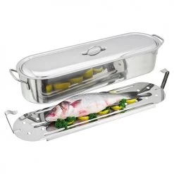 Judge Stainless Steel 60cm Fish Poacher -POTS & PANS Sales 2022 H003 Judge Speciality Fish Poacher 1