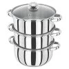 Judge Horwood Basics 22cm 3 Tier Steamer -POTS & PANS Sales 2022 HX04 Judge Basics 22cm Steamer 3 Tier Set