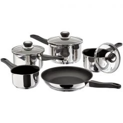 Judge Vista 5 Piece Draining Non-Stick Saucepan Set