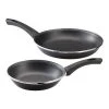 Judge Induction Black 2 Piece Frying Pan Set -POTS & PANS Sales 2022 JH28 Judge Induction 2 Piece Frying Pan Set Non Stick Black