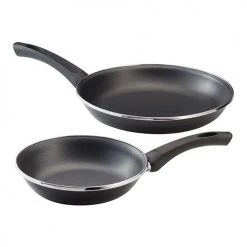 Judge Induction Black 2 Piece Frying Pan Set