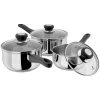 Judge Vista 3 Piece Saucepan Set -POTS & PANS Sales 2022 JJA1A Judge Vista 3 Piece Saucepan Set