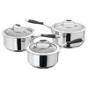 James Martin 3 Piece Saucepan Set