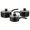 Judge Radiant Black Non-Stick 3 Piece Saucepan Set