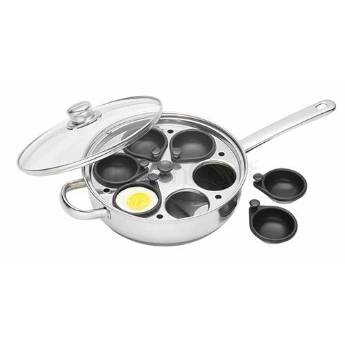 KitchenCraft Stainless Steel 28cm Six Hole Egg Poacher 3 KitchenCraft Stainless Steel 28cm Six Hole Egg Poacher