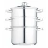 KitchenCraft Stainless Steel Three Tier 20cm Steamer -POTS & PANS Sales 2022 KCCVSTEAM20 KitchenCraft 3Tier Steamer