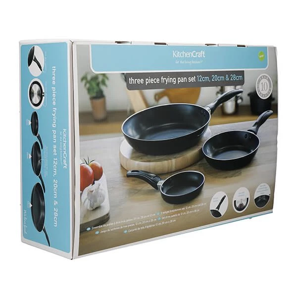 KitchenCraft Non-Stick Frypan Set Of 2, 20cm & 28cm 6 KitchenCraft Non-Stick Frypan Set Of 2, 20cm & 28cm - Image 4