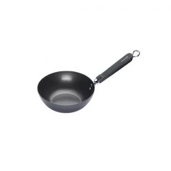 World Of Flavours Oriental 20cm Carbon Steel Non-Stick Wok With Phenolic Handle