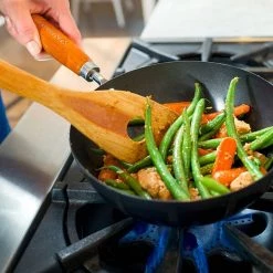 Ken Hom Classic 20cm Non-Stick Carbon Steel Mini Wok -POTS & PANS Sales 2022 KH320001 Ken Hom Classic 20cm Non Stick Carbon Steel Mini Wok 5