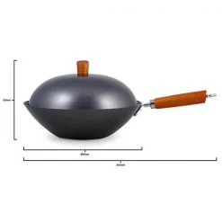 Ken Hom Classic 31cm Non Stick Carbon Steel 5 Piece Wok Set -POTS & PANS Sales 2022 KH331051 Ken Hom Classic 31cm Non Stick Carbon Steel 5 Piece Wok Set 2