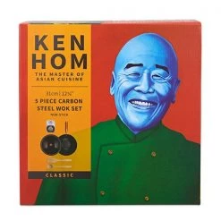 Ken Hom Classic 31cm Non Stick Carbon Steel 5 Piece Wok Set -POTS & PANS Sales 2022 KH331051 Ken Hom Classic 31cm Non Stick Carbon Steel 5 Piece Wok Set 3