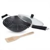 Ken Hom Excellence 31cm Non-Stick Carbon Steel 4 Piece Wok Set 1 Ken Hom Excellence 31cm Non-Stick Carbon Steel 4 Piece Wok Set -POTS & PANS Sales 2022 KH431041 Ken Hom Excellence 31cm Non Stick Carbon Steel 4 Piece Wok Set