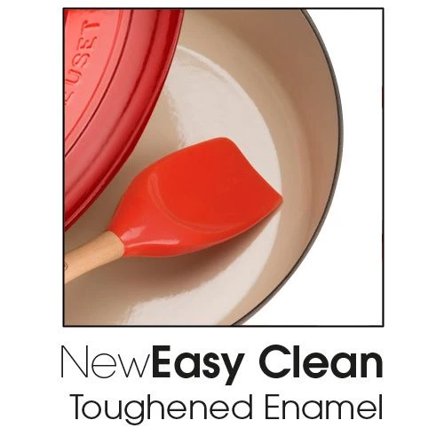 Le Creuset Signature Cerise Cast Iron 26cm Shallow Casserole 5 Le Creuset Signature Cerise Cast Iron 26cm Shallow Casserole - Image 3