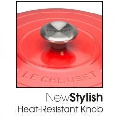 Le Creuset Signature Cerise Cast Iron 26cm Shallow Casserole 11 Le Creuset Signature Cerise Cast Iron 26cm Shallow Casserole -POTS & PANS Sales 2022 Le Creuset Signature Cerise Pic 3 9