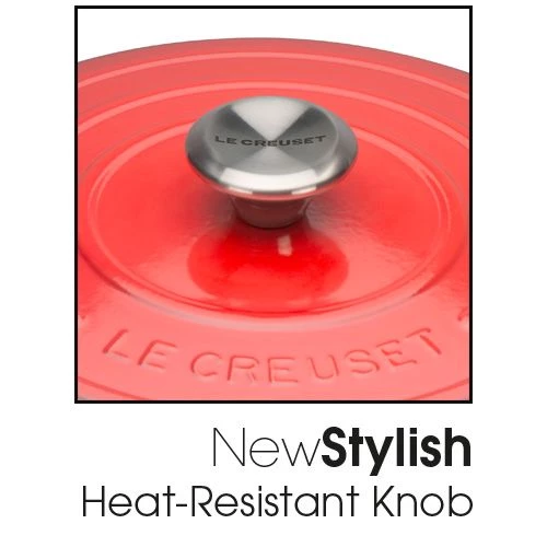 Le Creuset Signature Cerise Cast Iron 26cm Shallow Casserole 6 Le Creuset Signature Cerise Cast Iron 26cm Shallow Casserole - Image 4