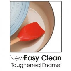 Le Creuset Signature Coastal Blue Cast Iron 26cm Shallow Casserole -POTS & PANS Sales 2022 Le Creuset Signature Coastal Blue Pic 2 3