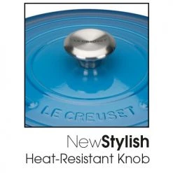 Le Creuset Signature Marseille Blue Cast Iron 28cm Round Casserole -POTS & PANS Sales 2022 Le Creuset Signature Marseille Blue Pic 3 2