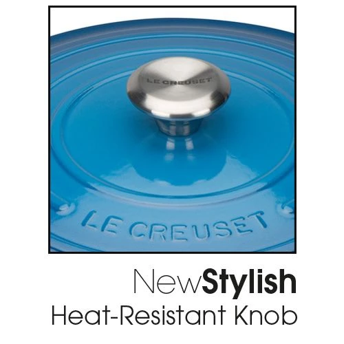 Le Creuset Signature Marseille Blue Cast Iron 30cm Shallow Casserole 6 Le Creuset Signature Marseille Blue Cast Iron 30cm Shallow Casserole - Image 4