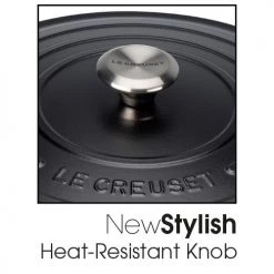 Le Creuset Signature Satin Black Cast Iron 29cm Oval Casserole -POTS & PANS Sales 2022 Le Creuset Signature Satin Black Pic 3 8