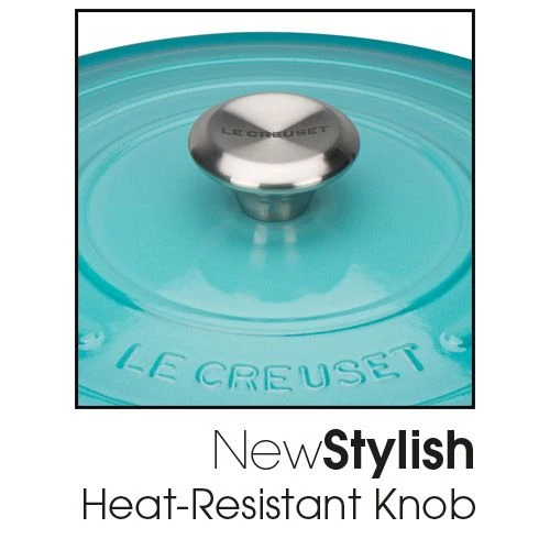 Le Creuset Signature Teal Cast Iron 24cm Round Casserole 6 Le Creuset Signature Teal Cast Iron 24cm Round Casserole - Image 4