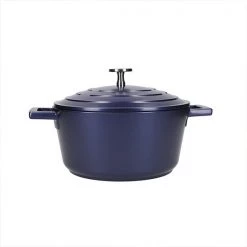 MasterClass Metallic Blue Cast Aluminium 20cm 2.5L Casserole Dish