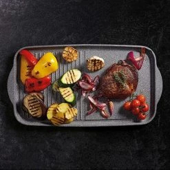 MasterClass Master Class Induction Aluminium 46 X 26cm Griddle Tray Marble Coating -POTS & PANS Sales 2022 MCMGRID Master Class Induction Aluminium 46x26cm Griddle Tray Marble Coating 2