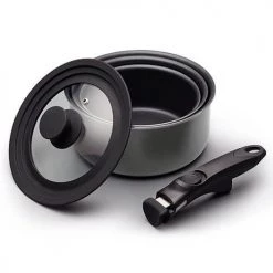 MasterClass Master Class Smart Space 3 Piece Non-Stick Induction Saucepan Set