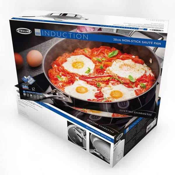Stellar 5000 Induction 28cm Non-Stick Saute Pan 4 Stellar 5000 Induction 28cm Non-Stick Saute Pan - Image 2