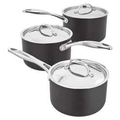 Stellar 6000 Hard Anodised 3 Piece Cookware Set