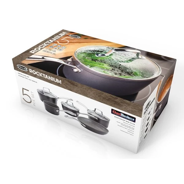 Stellar Rocktanium 5 Piece Cookware Set 9 Stellar Rocktanium 5 Piece Cookware Set - Image 7