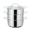Stellar Premium 16cm 3 Tier Steamer Set -POTS & PANS Sales 2022 STM01 Stellar Steamers 3 Tier Steamer Set 16cm