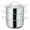 Stellar Premium 22cm 3 Tier Steamer Set -POTS & PANS Sales 2022 STM04 Stellar Steamers 3 Tier Steamer Set 22cm