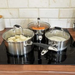 Stoven Soft Touch Induction 5 Piece Cookware Set Plus 20cm Frying Pan -POTS & PANS Sales 2022 STOVSTISET5 Stoven Soft Touch Induction 5 Piece Cookware Set plus 20cm Frying Pan 3